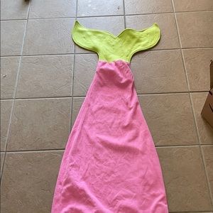 Mermaid tail blanket